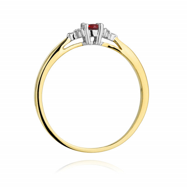 Inel Aur 14k cu Rubin 0.15 ct