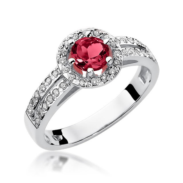 Inel Aur 14k cu Rubin 0.50 ct