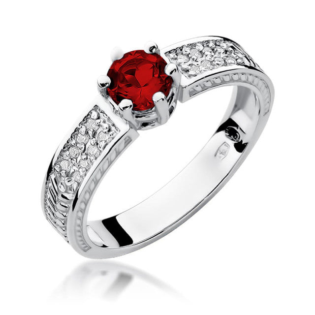 Inel Aur 14k cu Rubin 0.50 ct