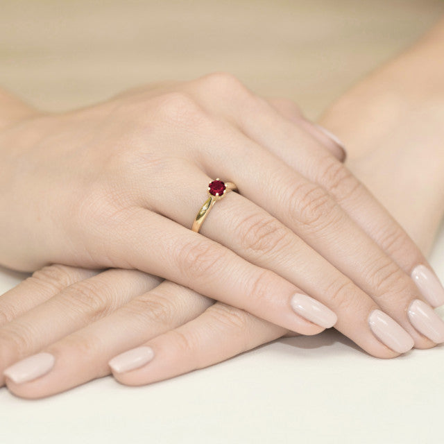 Inel Aur 14k cu Rubin 0.60 ct