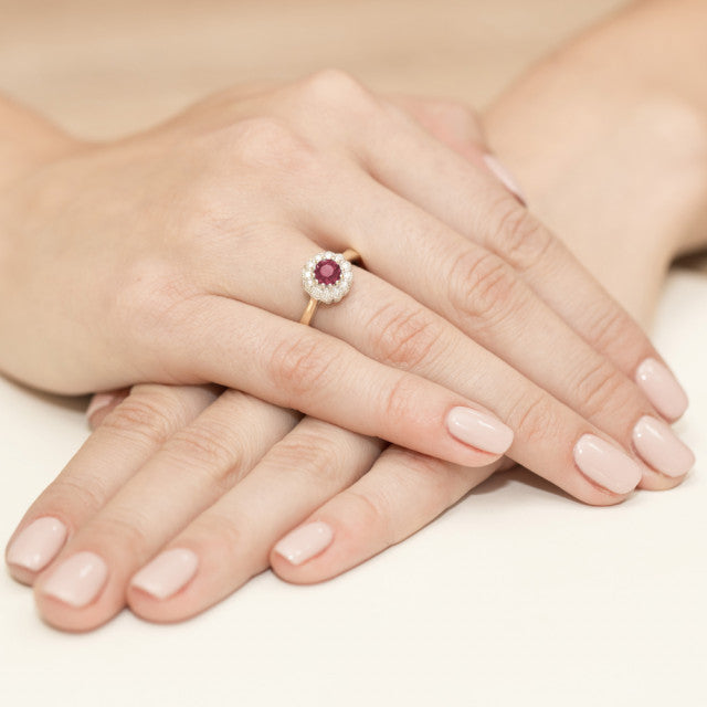 Inel Aur 14k cu Rubin 0.60 ct