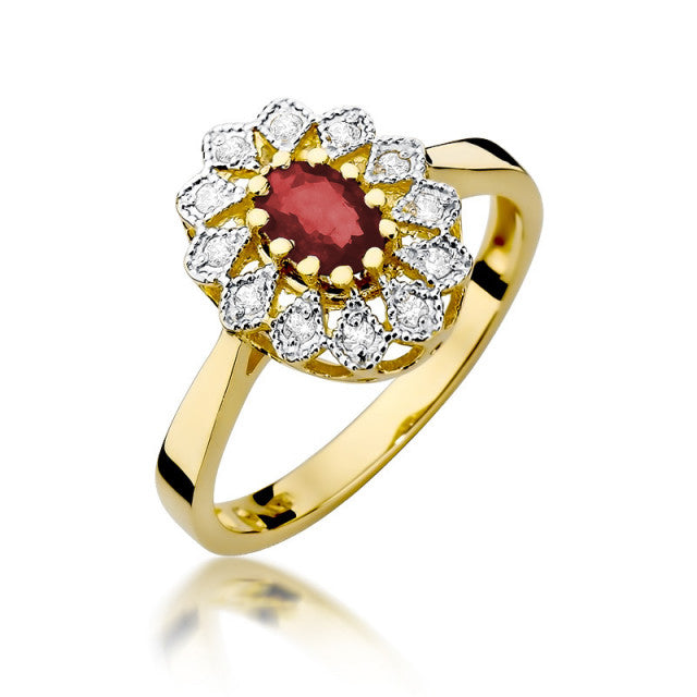 Inel Aur 14k cu Rubin 0.60 ct