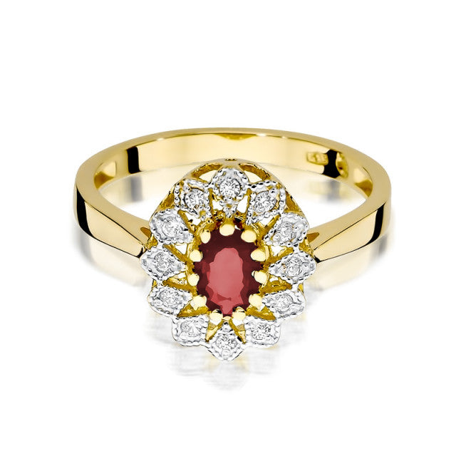 Inel Aur 14k cu Rubin 0.60 ct