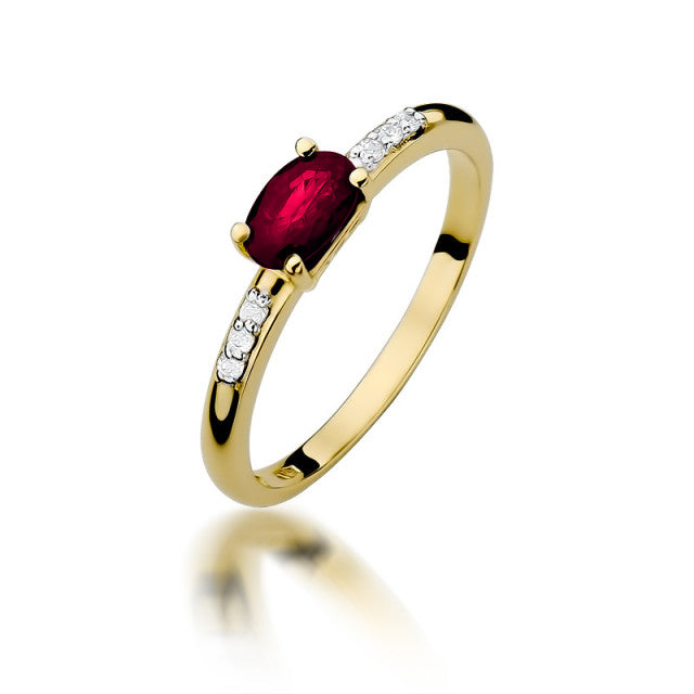 Inel Aur 14k cu Rubin 0.60 ct