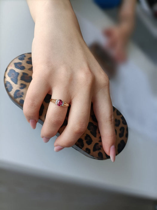 Inel Aur 14K cu Rubin 0.60 ct