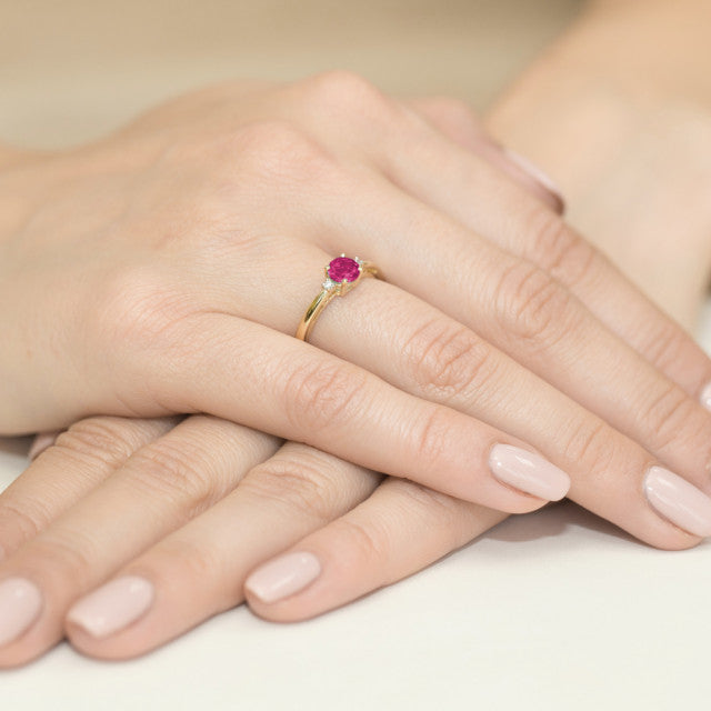 Inel Aur 14K cu Rubin 0.60ct