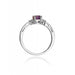 Inel Aur 14K cu Rubin 0.80 ct si Diamante Naturale 0.03 ct