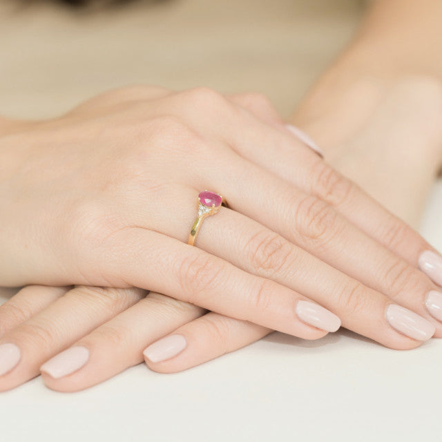 Inel Aur 14k cu Rubin 1.0 ct