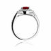 Inel Aur 14k cu Rubin 1.20 ct si Diamante Naturale 0.38 ct