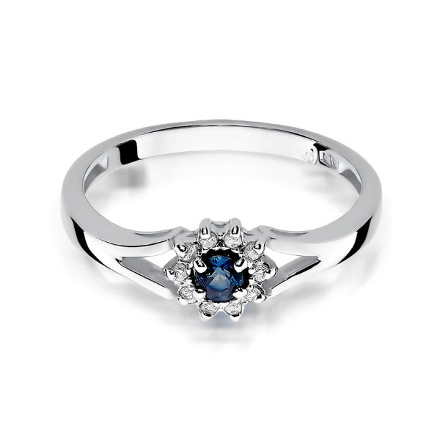 Inel Aur 14k cu Safir 0.15 ct