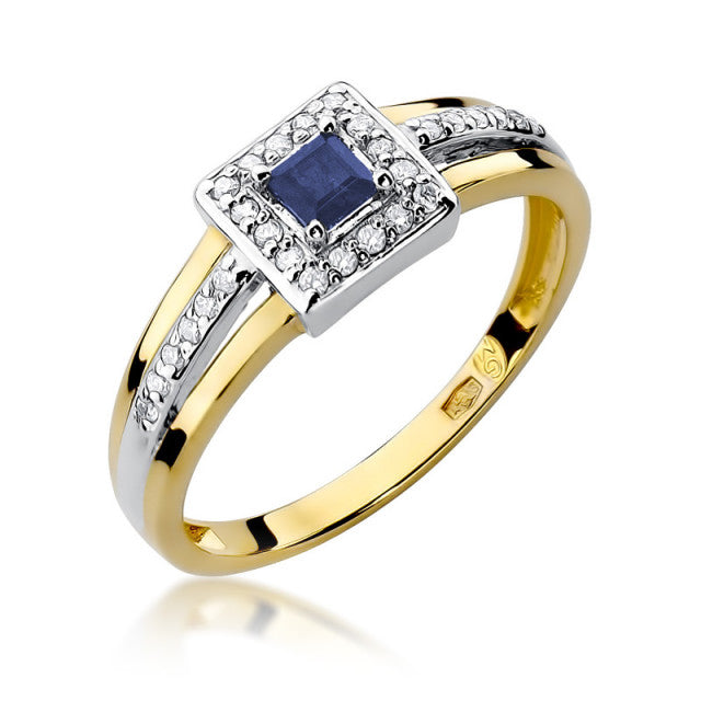 Inel Aur 14K cu Safir 0.20 ct