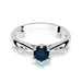 Inel Aur 14k cu Safir 0.50 ct si Diamante Naturale 0.01 ct