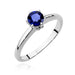 Inel Aur 14K cu Safir 0.50 ct si Diamante Naturale 0.04 ct
