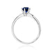 Inel Aur 14K cu Safir 0.50 ct si Diamante Naturale 0.04 ct
