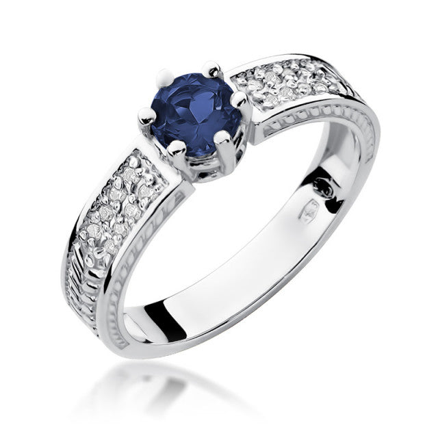 Inel Aur 14k cu Safir 0.50 ct