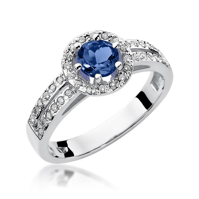 Inel Aur 14k cu Safir 0.50 ct