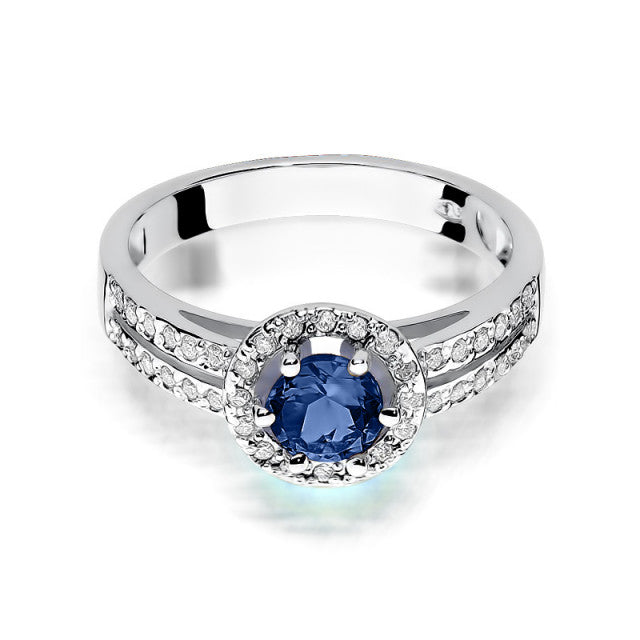 Inel Aur 14k cu Safir 0.50 ct