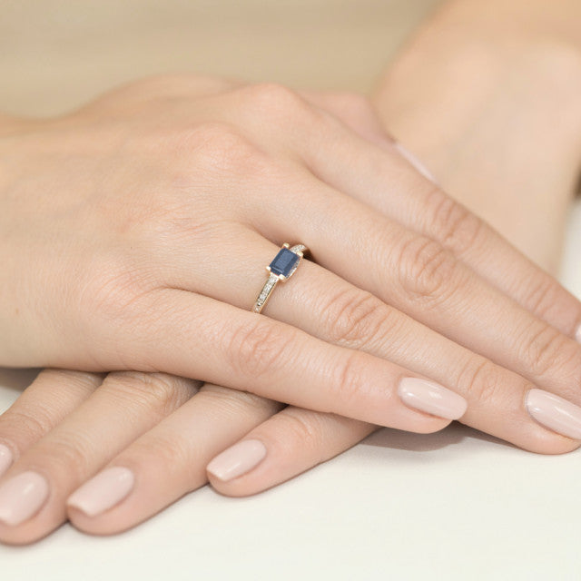 Inel Aur 14k cu Safir 0.60 ct