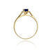 Inel Aur 14K cu Safir 0.70 ct si Diamante Naturale 0.05 ct