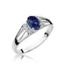 Inel Aur 14K cu Safir 0.70 ct si Diamante Naturale 0.05 ct