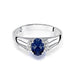 Inel Aur 14K cu Safir 0.70 ct si Diamante Naturale 0.05 ct