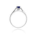 Inel Aur 14K cu Safir 0.70 ct si Diamante Naturale 0.05 ct