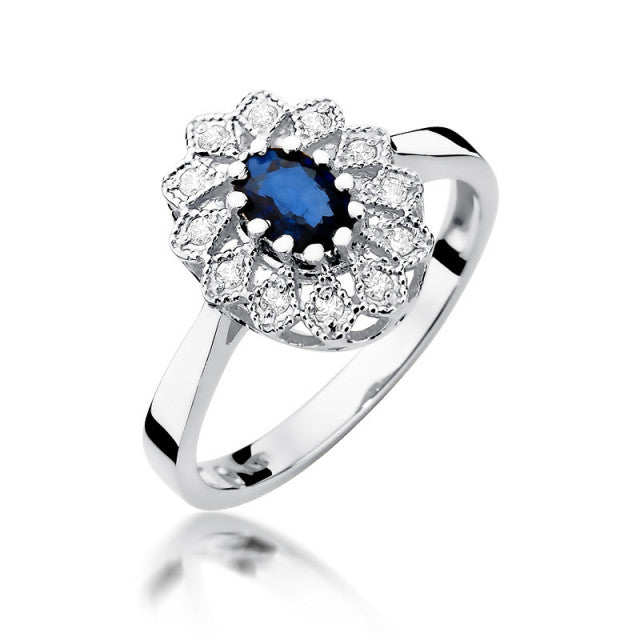 Inel Aur 14k cu Safir 0.70 ct