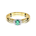 Inel Aur 14K cu Smarald 0.15 ct