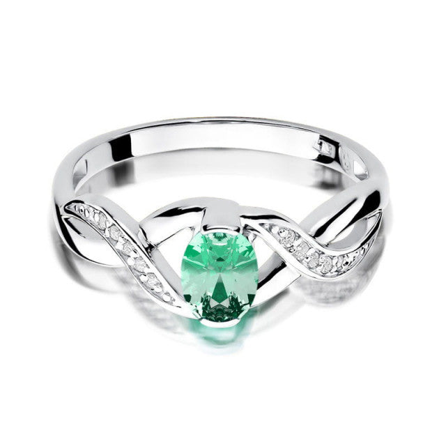 Inel Aur 14K cu Smarald 0.40 ct