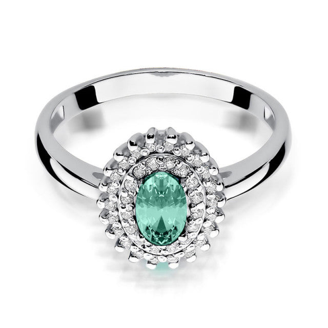 Inel Aur 14K cu Smarald 0.40 ct