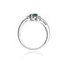 Inel Aur 14K cu Smarald 0.50 ct si Diamante Naturale 0.03 ct