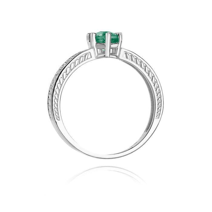 Inel Aur 14K cu Smarald 0.50 ct