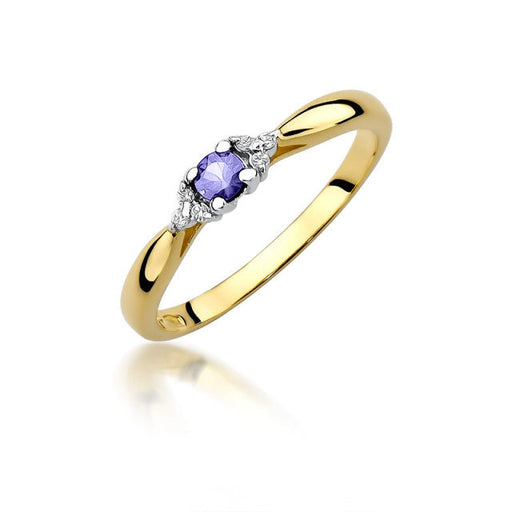 Inel Aur 14K cu Tanzanit 0.15 ct