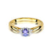 Inel Aur 14K cu Tanzanit 0.15 ct