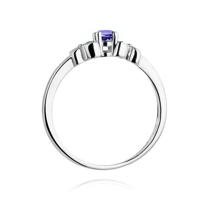 Inel Aur 14K cu Tanzanit 0.15 ct
