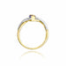 Inel Aur 14K cu Tanzanit 0.40 ct si Diamante Naturale 0.05 ct