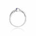 Inel Aur 14K cu Tanzanit 0.40 ct si Diamante Naturale 0.05 ct