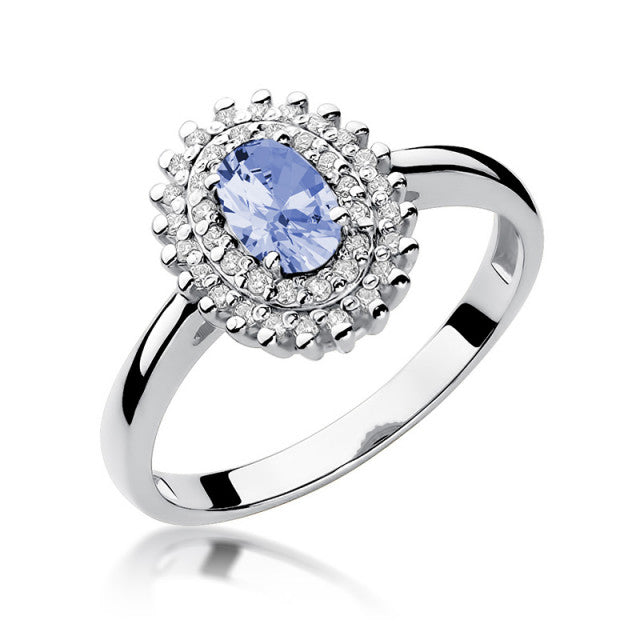 Inel Aur 14K cu Tanzanit 0.40 ct