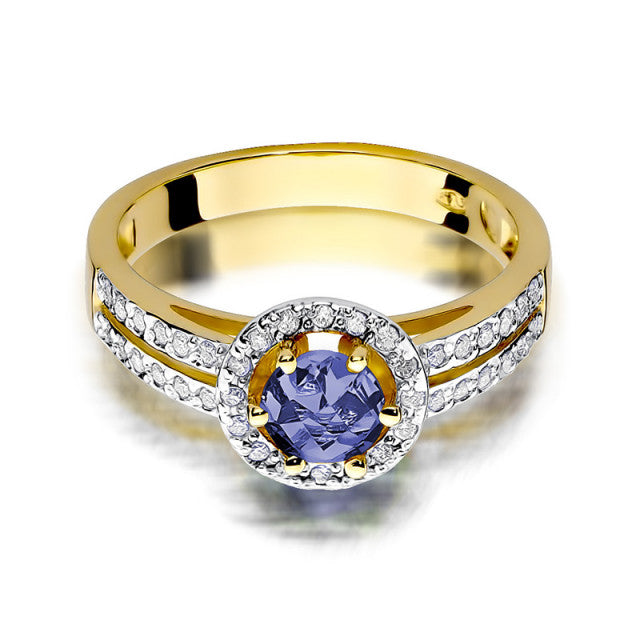 Inel Aur 14K cu Tanzanit 0.50 ct