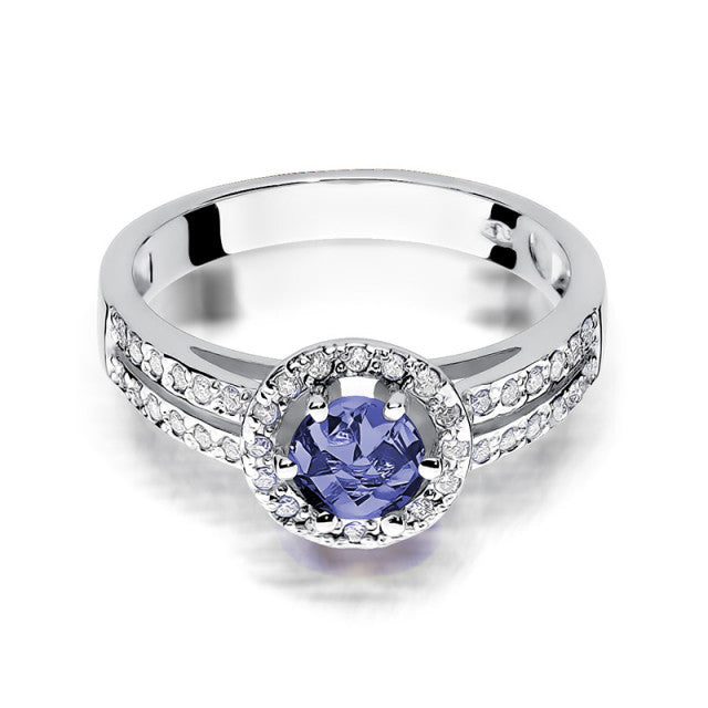 Inel Aur 14K cu Tanzanit 0.50 ct