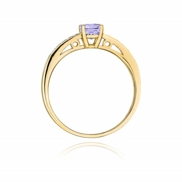 Inel Aur 14K cu Tanzanit 0.50 ct