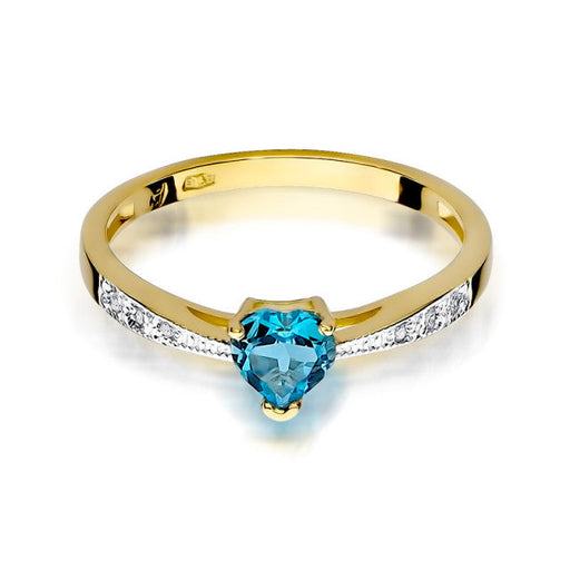 Inel Aur 14K cu Topaz 0.30 ct