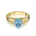 Inel Aur 14K cu Topaz 0.50 ct