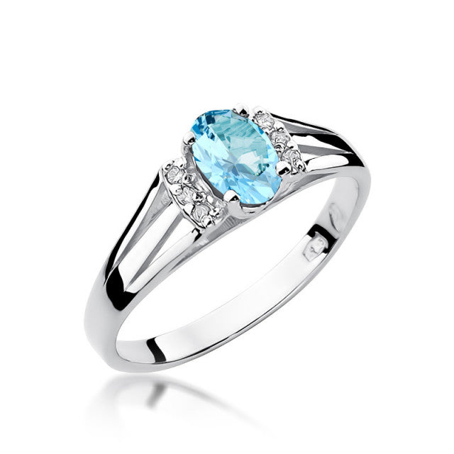 Inel Aur 14K cu Topaz 0.50 ct