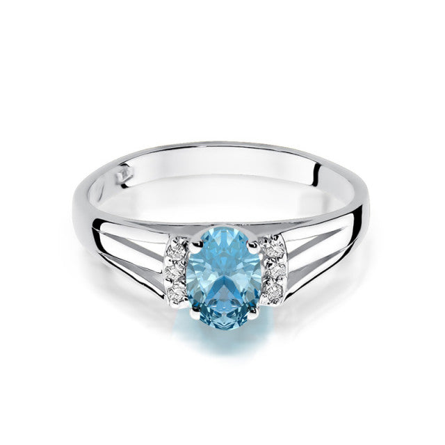 Inel Aur 14K cu Topaz 0.50 ct