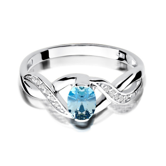 Inel Aur 14K cu Topaz 0.50 ct