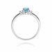 Inel Aur 14K cu Topaz 0.50 ct si Diamante Naturale 0.08 ct