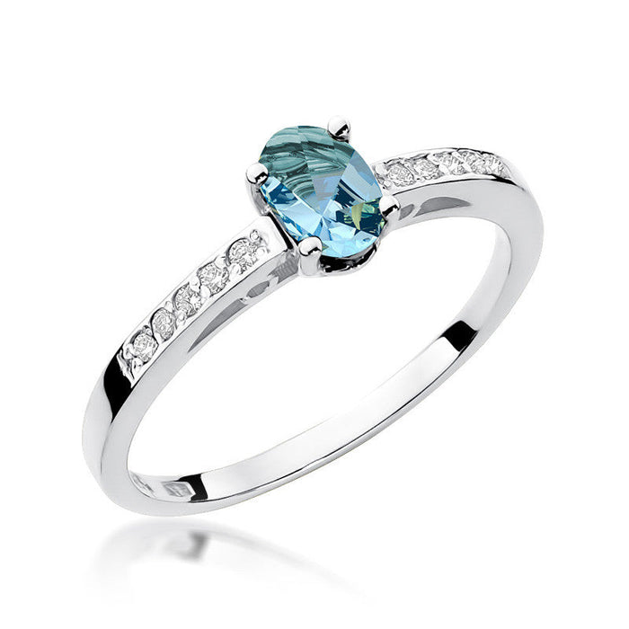 Inel Aur 14K cu Topaz 0.50 ct