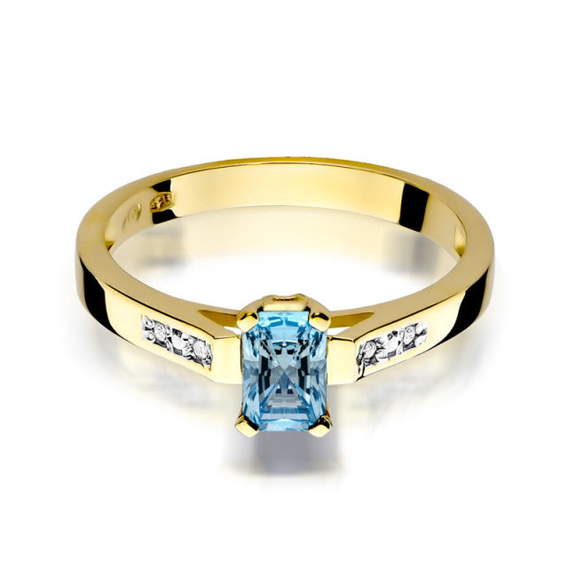 Inel Aur 14K cu Topaz 0.65 ct
