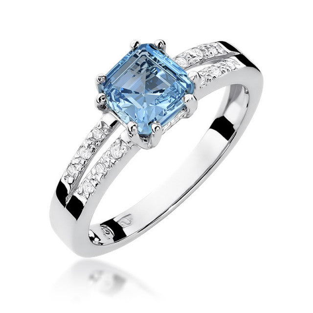 Inel Aur 14K cu Topaz 1.10 ct